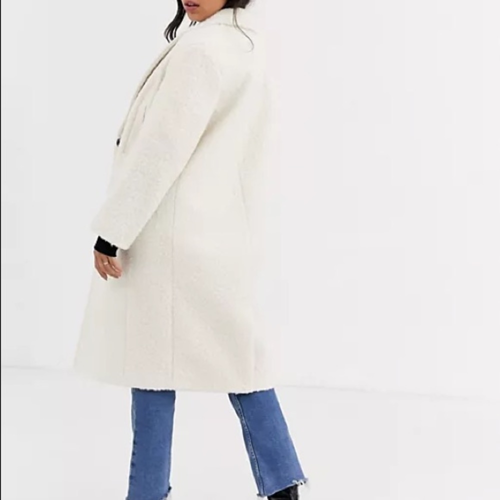 Topshop Petite Boucle Coat - Picture 9 of 10